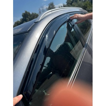 Дефлекторы окон Hyundai Tucson II 2010-2015 IX35 накладные (DEFL) Q2-3